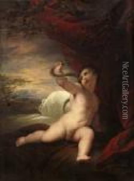 Herkules-barnet Och Ormarna Oil Painting - Sir Joshua Reynolds