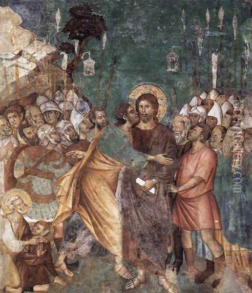 The Arrest of Christ 1290s Oil Painting - Italian Unknown Masters