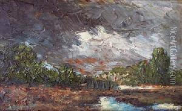 Paysage Au Ruisseau Oil Painting - Abram Efimovich Arkhipov