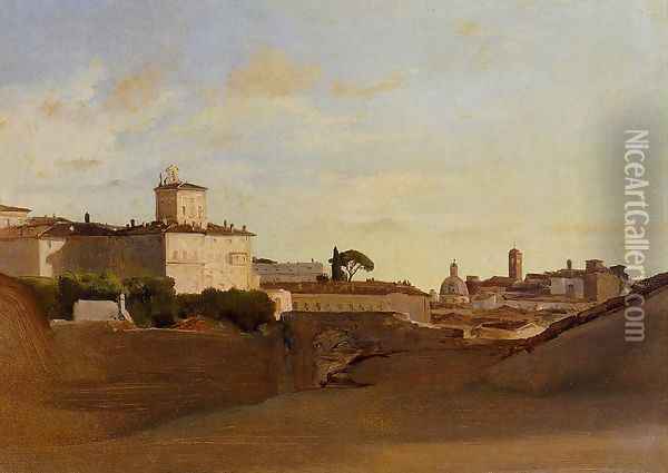 View of Pincio, Italy Oil Painting - Jean-Baptiste-Camille Corot