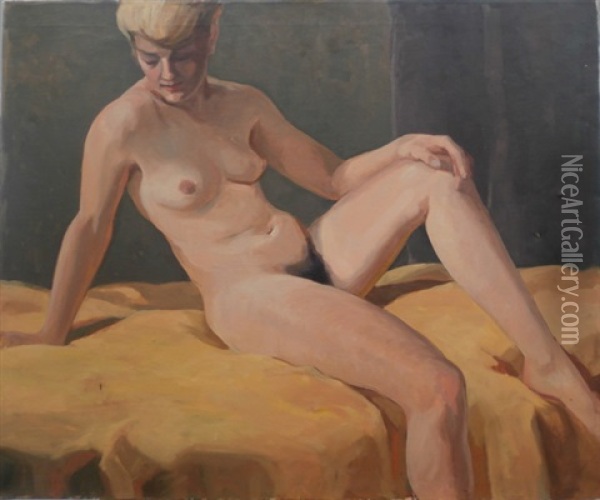 Nude Female Oil Painting - George Kennedy Brandriff