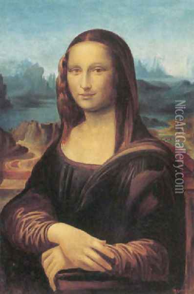 Mona Lisa (after Leonardo Da Vinci) Oil Painting - (Albert d'Arnoux) Bertall