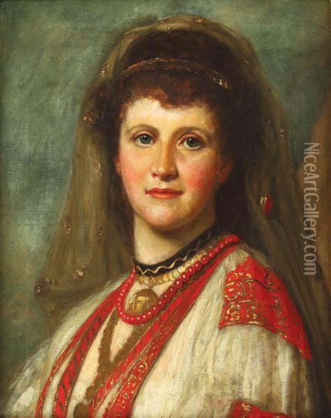 Regina Elisabeta Oil Painting - George Peter Alexander