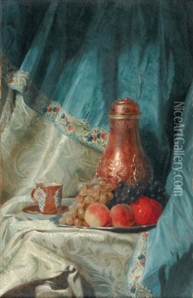 Dejeuner Du Matin Oil Painting - Andre (Count) de Mniszek