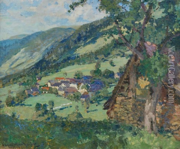 Village De Montagne Oil Painting - Henri Montassier