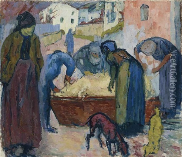 Bacaria (metzgete) Oil Painting - Giovanni Giacometti