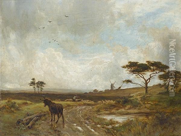 Reigate Heath Oil Painting - Ernest Albert Waterlow