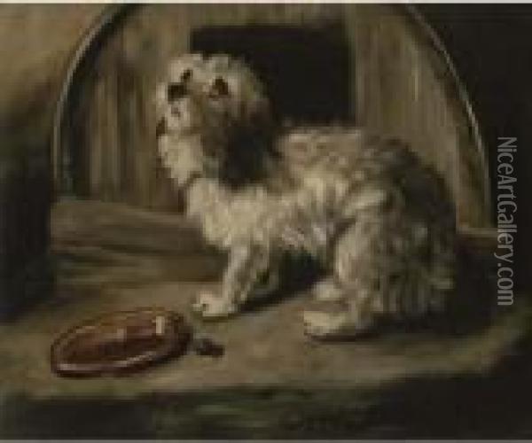 The Penitent Puppy Oil Painting - Landseer, Sir Edwin