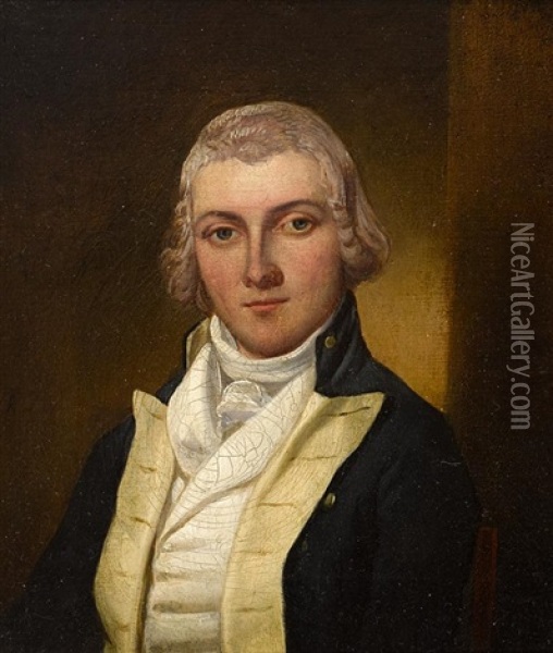 Portrait Of A Gentleman Oil Painting - Robert Lucius West