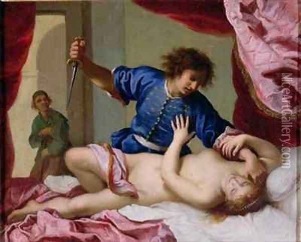The Rape of Lucretia Oil Painting - Felice Ficherelli