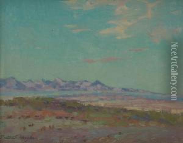 Desert Landscape Oil Painting - Bertha Menzler Peyton
