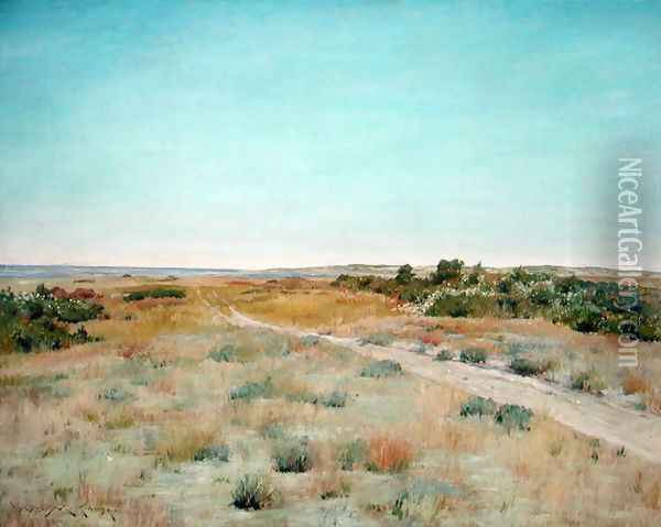 First Touch of Autumn, c.1898 Oil Painting - William Merritt Chase