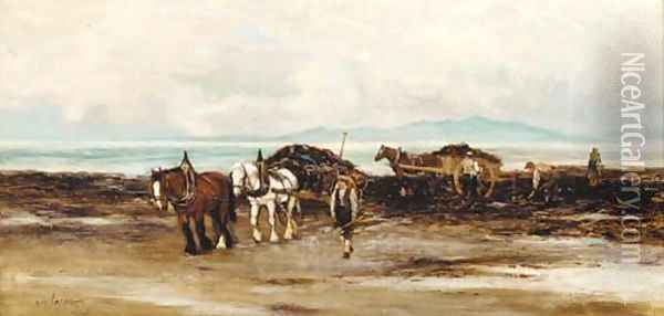 Gathering seaweed Oil Painting - Tomson Laing