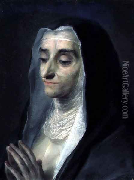 Sister Maria Caterina, 1732 Oil Painting - Rosalba Carriera