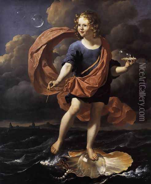 Allegory 1663 Oil Painting - Karel Dujardin