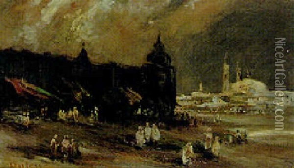 Constantinople Oil Painting - Edouard-Jacques Dufeu