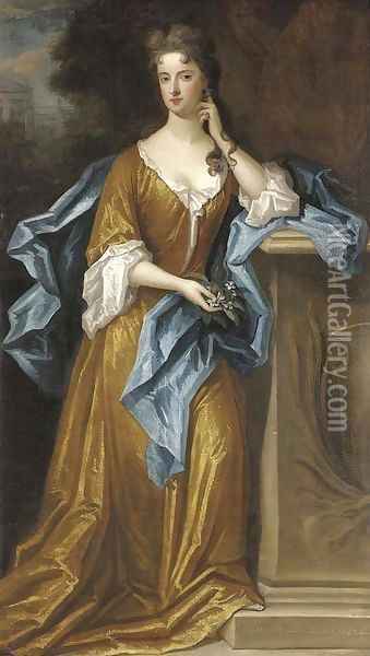 Portrait of Lady Elizabeth Germaine Oil Painting - Charles d' Agar