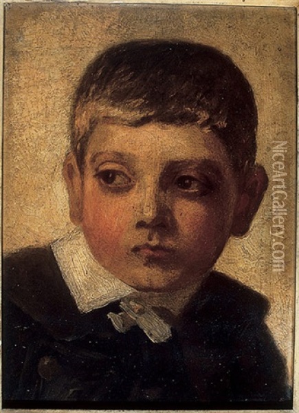 Portrait Of A Young Boy Oil Painting - Robert Harris