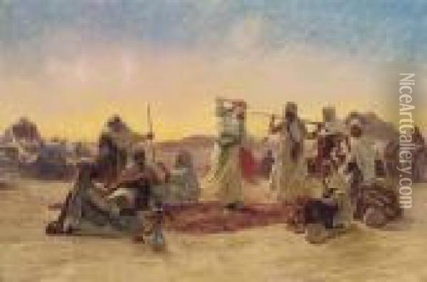 The Desert Dance Oil Painting - Otto Pilny