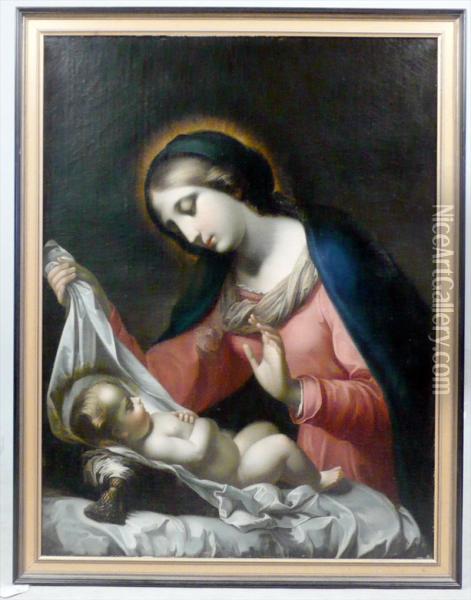 Madonna And Child Oil Painting - Carlo Dolci
