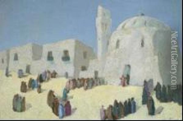 Moschea Di Giorno Oil Painting - Gino Albieri