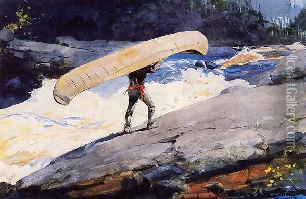 The Portage Oil Painting - Winslow Homer