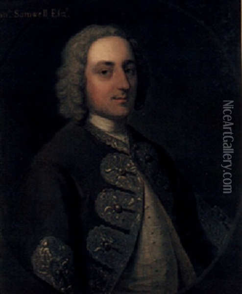 Portrait Of Sir Thomas Samuel Oil Painting - Philip Mercier