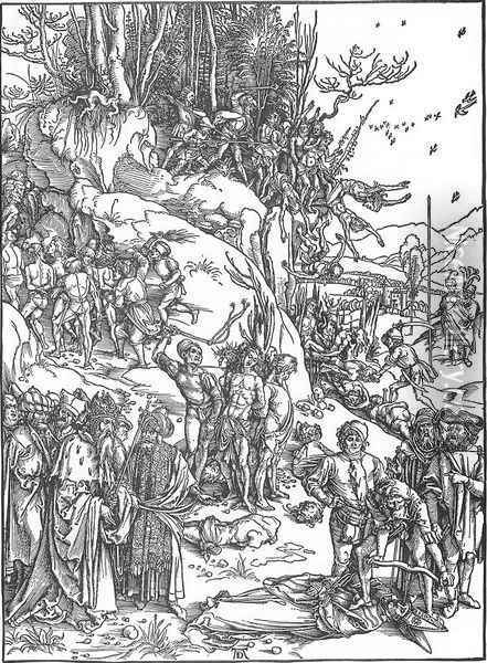 Martyrdom of the Ten Thousand 2 Oil Painting - Albrecht Durer
