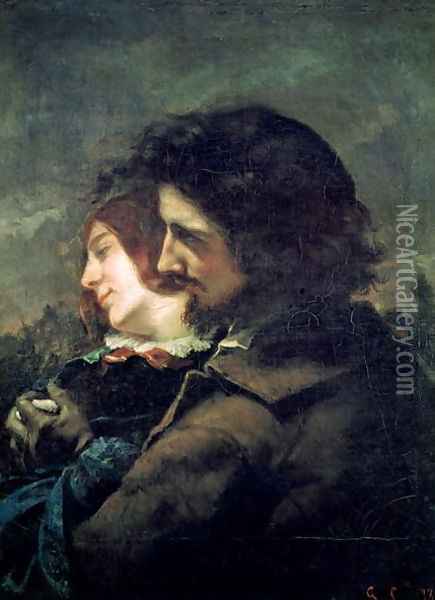 The Happy Lovers, 1844 Oil Painting - Gustave Courbet