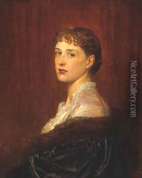 Mrs Arthur Sassoon Oil Painting - George Frederick Watts