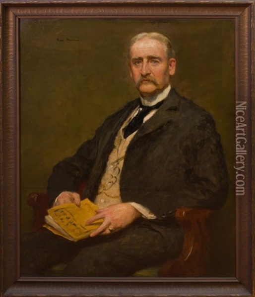 Portrait Of Albert Arnold Sprague Oil Painting - Gari Melchers
