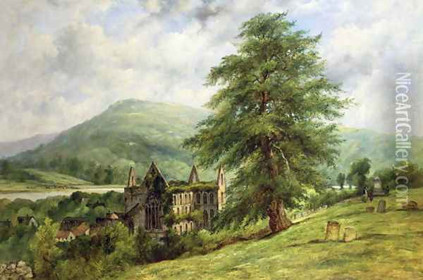 Tintern Abbey Oil Painting - Frederick Waters Watts