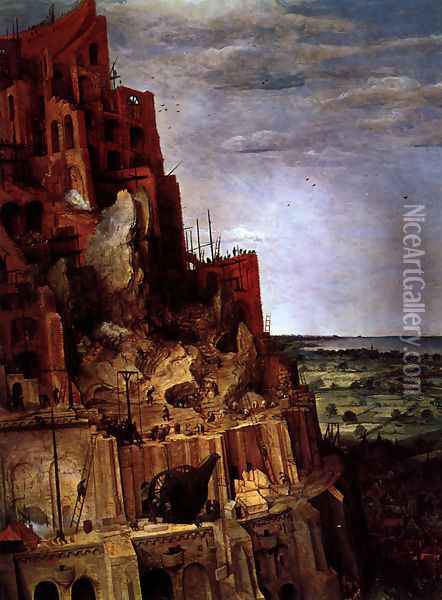 The Tower of Babel [detail] Oil Painting - Pieter the Elder Bruegel
