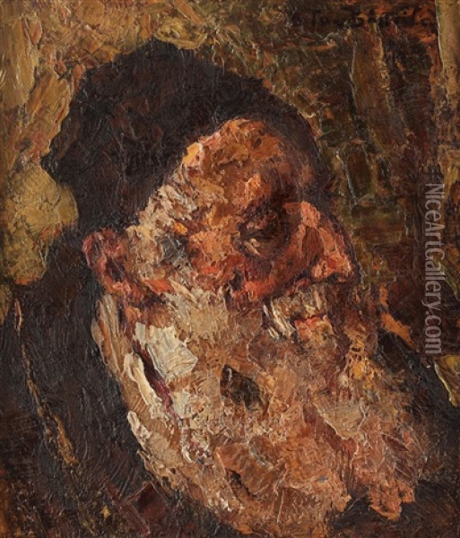The Jew Oil Painting - Octav Bancila
