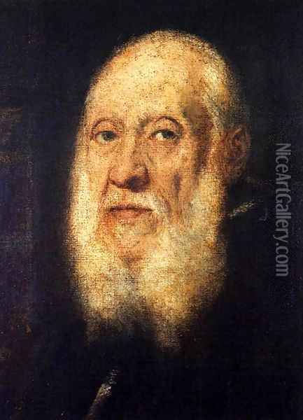 Portrait of Jacopo Sansovino 3 Oil Painting - Jacopo Tintoretto (Robusti)