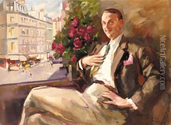 Portrait Of Fedor Chaliapin Oil Painting - Konstantin Alexeievitch Korovin