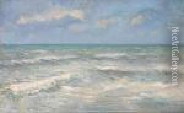 La Mer Oil Painting - Albert Lebourg