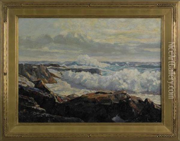Coastal Scene Oil Painting - Frederick Judd Waugh