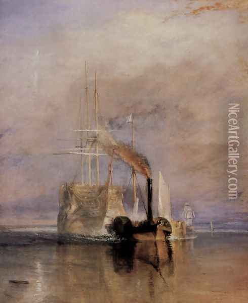 The last travel of the Fighting Témeraire, (detail) Oil Painting - Joseph Mallord William Turner