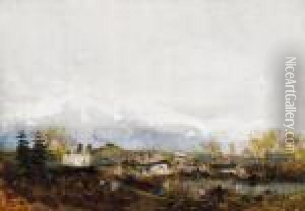 View In The Tatra Mountains Oil Painting - Laszlo Mednyanszky