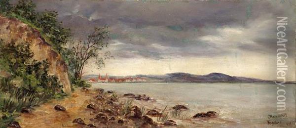 Miasteczko Nad Brzegiem Morza Oil Painting - Heinrich Vogeler