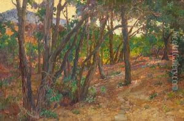 Late Afternoon Light Oil Painting - Charles Arthur Fries