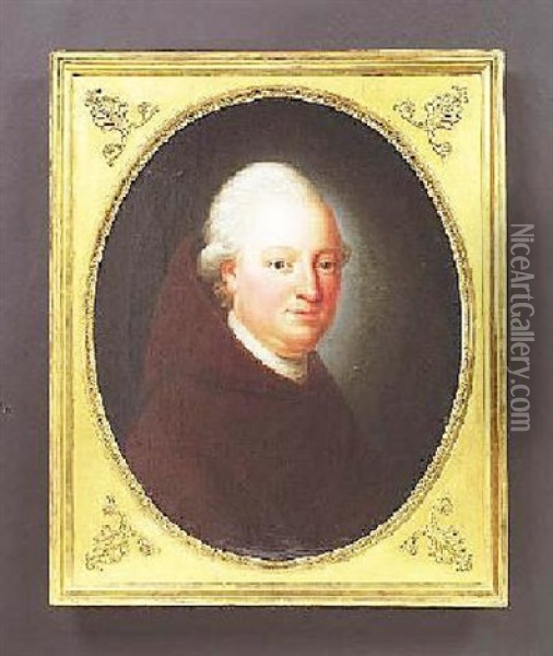 Portrat Eines Franziskanermonches Oil Painting - Anton Wilhelm Tischbein
