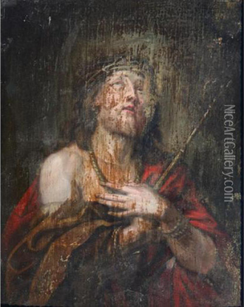 Christ Crowned With Thorns Oil Painting - Sir Anthony Van Dyck