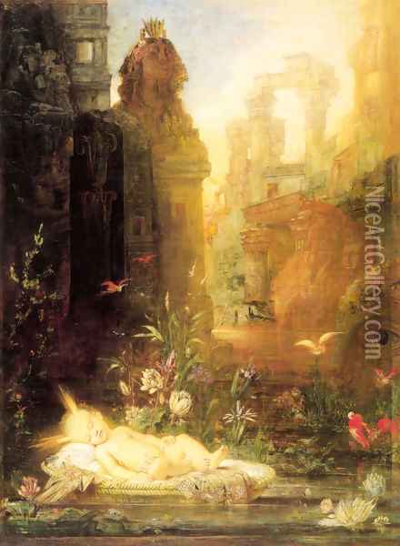 Young Moses Oil Painting - Gustave Moreau