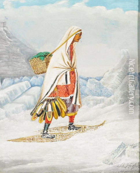 The Mocassin Seller Oil Painting - H. Hughes