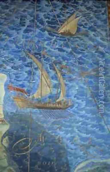 The Tyrrhenian Sea Oil Painting - Egnazio Danti