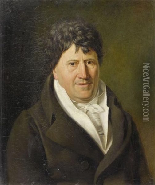 Portrait Eines Edlen Herren Oil Painting - Jacques-Laurent Agasse