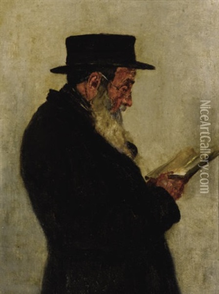 Portrait Of A Scholar Oil Painting - Vasili Petrovich Vereshchagin