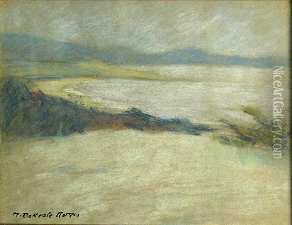 Monastery Beach Looking Towards Point Lobos Oil Painting - Mary Deneale Morgan